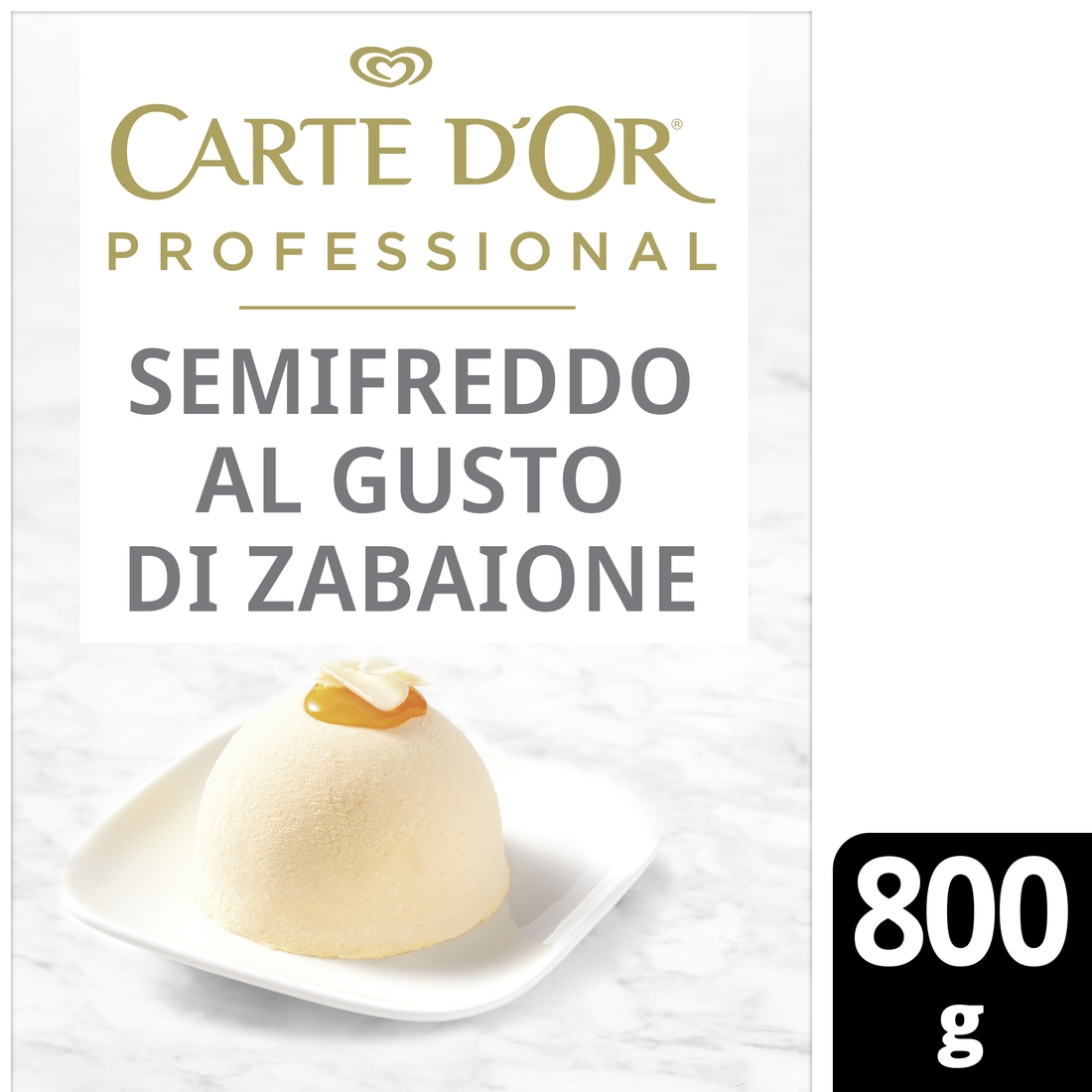 Carte d’Or preparato per Semifreddo al gusto di Zabaione 800 Gr